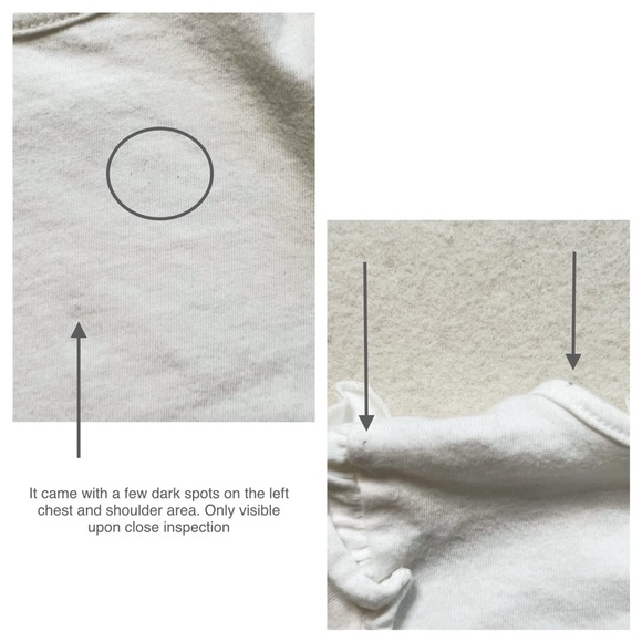 5/$18 H&M Baby Girl White Cotton Long Sleeve Ruffle Basic Layering Top Tee 9–12M - Picture 15 of 16